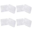 WakiHong 8 PCS Transparent Spiked Caster Cups Square Spiked Carpet Protectors Spiked Furniture Cup for Tables,Sofas,Chairs Other Furniture Pads