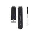 (Black) - Watchband for Garmin Approach S2 /S4 GPS Golf Watch, Bemodst Garmin Generic Replacement Silicon Air Holes Smartwatch Strap Band Sports Accessory Wristband Bracelet with Original Screw and Disassembling Tool