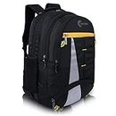 Half Moon Strike 35L Water Resistant 15.6 inch Laptop Backpack for Men, Black | Office Bag for Women with Padded Laptop Compartment | Spacious & Multiple Pockets |