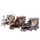 Cartoon Locomotive Train Alarm Clock Antique Engine Design Table Desk De^:^