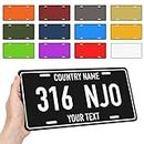Syzcreamy Custom License Plate Personalized Add Your Own Text or Image License Plate Aluminum Fade Resistant License Plate Covers 6x12 Inch (Style 2) (CP-0022212)