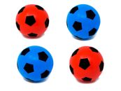 Pack of Four 17.5cm E-Deals Foam Sponge Football  Indoor Outdoor Soccer Toy 