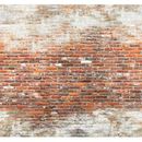 ART FOR THE HOME Fototapete "Brick wall 2" Tapeten 300 cm Länge Gr. B/L: 3 m x 3 m, rot (rot, beige) Fototapeten Steinoptik