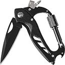 Xnourney 6 in 1 Multitool,EDC Locking Carabiner Keychain with Bottle Opener,Window Beraker and Screwdriver for Men,Birthday Gifts for Men,Survival Gear Pocket Tool for Outdoor Camping Christmas Gifts