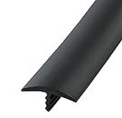 Edge Supply Black 3/4 in x 25 Ft Center Barb Tee Moulding T Molding Hobbyist Pack, Small Projects, Arcade Machines and Tables (25 FT)
