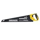 TOUGH MASTER Professional Wood Saw 550mm, Woodworking Hand Saw with Ruler Markings for Pruning & Cutting Wood, Plastic, PVC Pipes, Razor Sharp Blade, 7TPI Comfortable Non-Slip Handle