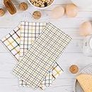 SAMI STUDIOS Kitchen Cleaning Towel Super Value Pack 100% Pure Cotton Towel Soft Absorbent Hand Towel Lunch Towel Daily Use Face Towel, Large Size 40 x 60 cm, Morocco Check (Set of 6 Pcs)