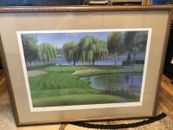 Vintage Tom Heflin Signed Art Print 25x32 Numbered 176/250 Golf Theme