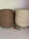 Beautiful Lot 2 Cone Spool Bulky Highland Weaving Wool Yarn 5lb 3oz 2519gr 5007