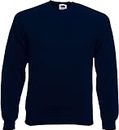 Fruit of the Loom Men Raglan Classic Sweater, Blue (Deep Blue (Navy)), Small
