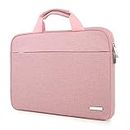 YXLILI Laptop Case, Protective Computer Sleeve with Handle Soft Lining Padded Laptop Bag for 13-13.3-Inch MacBook Pro Air, Compatible with Acer ASUS HP Lenovo Dell Chromebook (14-Inches, Pink)