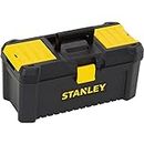 Stanley STST1-75517 Essential 16" Toolbox with Plastic Latches, Black/Yellow