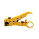 WOWSOME Rotary Coax Coaxial Cable Wire Cutter Stripping Tool for Rg59 Rg6 Rg7 Rg11 and Flat or Round UTP Cat5 Cat6 Universal Tool Universal Adjustable Coaxial Cable Stripper Wire Cutter