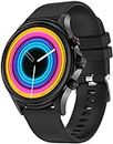 findtime Smartwatch Women's Men's Fitness Watch with Phone Function Heart Rate Blood Pressure Sleep Monitor Music Sports Watches Women Pedometer Smart Watch for iOS Android, Black, Strap