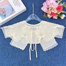 Clothing Accessories Women's Lace Collar Double Layer Dress Blouse Decor