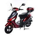 X-PRO 50cc Moped Scooter Gas Moped 50cc Scooter Street Bike (Burgundy)