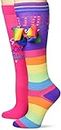 JoJo Siwa Girls 2 Pack Knee High Casual Sock, Rainbow Multi, 9-11 US