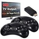 Gamenophobiaa Plug & Play Wireless HD 1080p TV Video Game for Kids (8 Bit Retro Built-in Games) for up to 2 Players HDMI Game Stick Dongle black