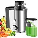 Juicer, Bagotte Centrifugal Juicer for Whole Fruit and Vegetable, 600W High Juice Yield Juicer Extractor, Juicer Machines Easy to Clean, Stainless Steel, Brush & Anti-drip Dual-Speed, BPA-Free