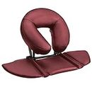 EBANKU Massage Table Face Cradle Cushion, Face Cradle Down Tabletop Massage Kit Adjustable Massage Table Headrest Face Pillow with Platform for Massage Chair SPA Bed (Red)