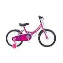 Wildtrak - Bicicleta 16 pulgadas para niñas de 3 a 7 años con ruedines con ruedines - Rosa