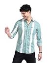 The Indian Garage Co Men's Slim Fit Shirt (1122-SHCPCTST-01-01_Green L)