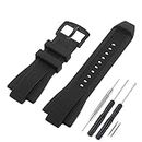 SANDEIN Watch Band Compatible with Michael Kors, Soft Silicone Rubber Replacement Wrist Strap for Michael MK8152 MK8356 Watch Straps
