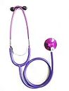 Pro Single Head Stethoscope Light weight Ideal for EMT Doctor Nurse Vet Medical Student Health Blood Stethoscope (Purple)