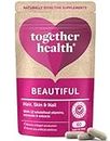 Beautiful Hair, Skin & Nail Daily – Together Health – Whole Food Nutrients – 10 Beauty-Specific Vitamins & Minerals – Hyaluronic Acid – Natural Silica – Vegan Friendly – Made in The UK – 60 Vegecaps