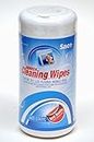 Saco Wet Cleaning Wipes to Clean Smart Phones Screen, Office Glass Furniture and desks, Lens Cleaner for Spectacles, Camera and Projector Lens and Scanner Glass(Pack of 100)