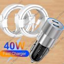 For iPhone 15 Pro Max Plus iPad Samsung 40W USB-C Fast Charger PD Type-C Cable