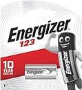 Energizer Lithium 123 3V Battery - 10 Year Shelf Life, Silver