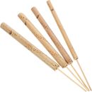  4 piezas Instrumento musical flauta de bambú silbato de pájaro juguetes a granel para niños