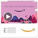 Amazon.co.uk eGift Card -You are my favourite place -Email - animation