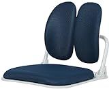 Duorest Floor Chair Sponge Seat with Ergonomic Dual-Backrests - Meditation Chair with Back Support, Floor Chair with Back Support, Foldable Chair, Floor Chairs for Adults, Floor Gaming Chair (Blue)