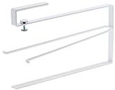 Yamazaki 3295 One-Handed Cut Under Cabinet Kitchen Paper Holder, White, Approx. W 3.1 x D 10.2 x H 6.9 inches (8 x 26 x 17.5 cm), Tower Hanging Shelf, Can Be Cut with One Hand