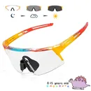 Kapvoe Teen Glasses Photochromic Sunglasses Sports Cycling Kids UV400 Boys Bike Glasses Outdoor Girl