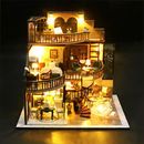DIY Dollhouse with Furniture Handmade for Kids Mini Doll House Kit Miniature