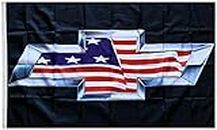 Dimike Chevy Flagge USA Trucks Chevrolet Silverado Colorado Banner 90 x 150 cm