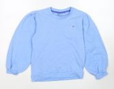 Crew Clothing Mädchen blau Baumwolle Pullover Sweatshirt Größe 11-12 Jahre Pullover