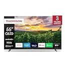 Thomson 55 Zoll (139 cm) QLED Fernseher Smart Android TV (WLAN, HDR, Triple Tuner DVB-C/S2/T2, Sprachsteuerung, Netflix, YouTube, Prime Video, Disney+) – 55QA2S13-2023