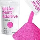Hemway Glitter Paint Additive Glitter Crystals for Acrylic Paint, Interior & Exterior Walls, Wood, Varnish, Furniture, Matte, Gloss, Satin, Silk - 100g / 3.5oz - Baby Pink Iridescent