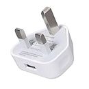 USB Wall Charger Plug 5V 1A USB Plug Adapter Compatible for iPhone 6S 6 7 8 Plus 4 4S 5 5C SE,iPad Mini/Air,AirPods,iPod,Samsung/smart watch/Sony