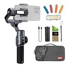 ZHIYUN Smooth 5S Combo Gray Gimbal Stabilizer for Smartphone 3-Axis Handheld Gimbal for iPhone,with Magnetic Fill Light,Carrying Bag Smooth 5 Upgrade