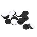 uxcell Furniture Pads Adhesive Felt Pads 20mm Diameter 3mm Thick Round Black 36Pcs