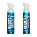 2 Pack Large 10-Liter Boost Oxygen Portable Pure Canned Natural Oxygen Canister Bottle for High Altitudes, Athletes, and More, Peppermint