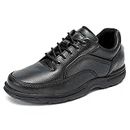 ROCKPORT Men's Eureka Walking Shoe, Black, 10.5 US