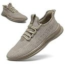 WYGRQBN Women Running Walking Shoes Fashion Sneakers Athletic Tennis Lace Up Breathable Gym Workout Jogging Casual Brown US Size 8