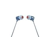 JBL Tune 110 – In-Ear Kopfhörer mit verwicklungsfreiem Flachbandkabel und Mikrofon in Blau – Für grenzenlosen Musikgenuss mit der Pure Bass Sound Technologie