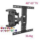 NB NEW P5 40"-65" 6 arm VESA400X400 200X200 retractable full motion LCD TV mount wall movable arm